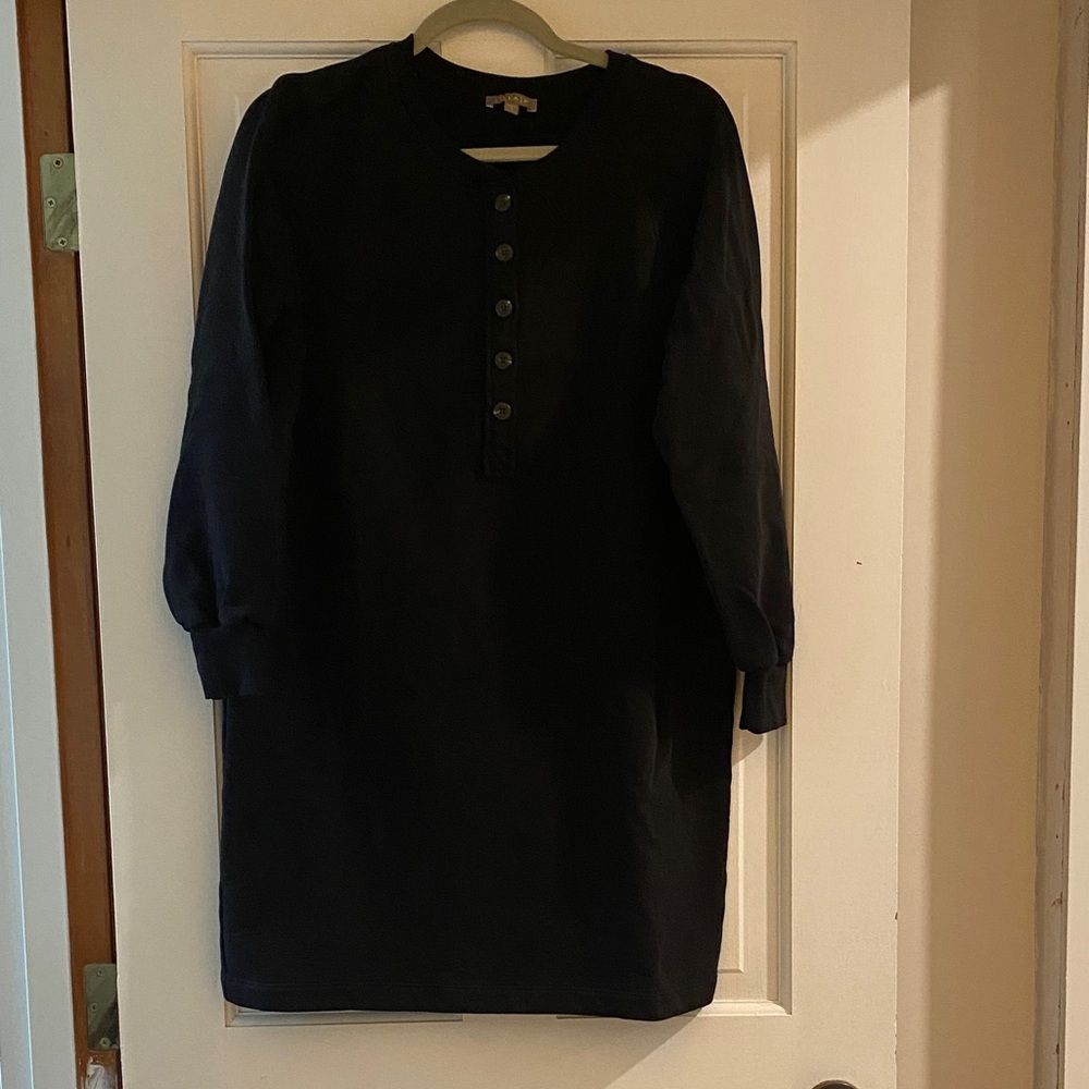 Lilla P Black Sweatshirt Material Dress